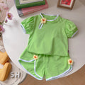 Summer thin short sleeved shorts two-piece set