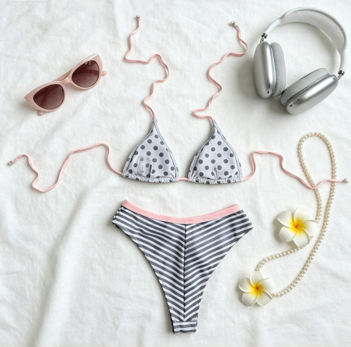 Bikini Set Sexy Two-Piece Swimwear with Triangle Cups