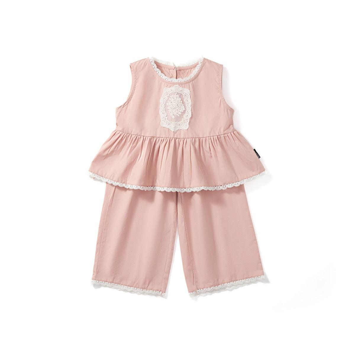 Cute Pink Two-Piece Set for Girls