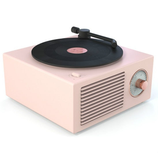 B10 Atomic Bluetooth Speakers Retro Vinyl Player Desktop Wireless Creative Multifunction Mini Stereo Speakers