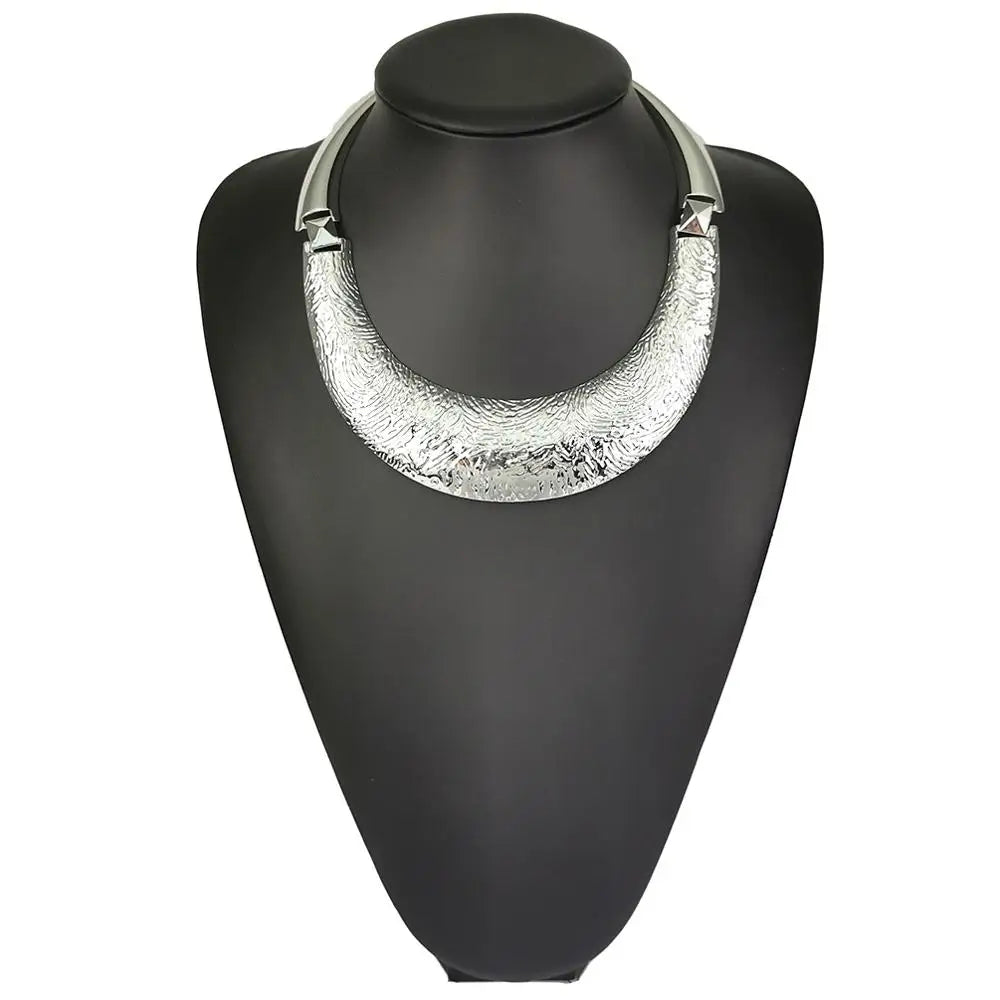 Choker Necklaces Fashion Metal Statement Necklaces For Women Punk Jewelry Big Pendant Accessories