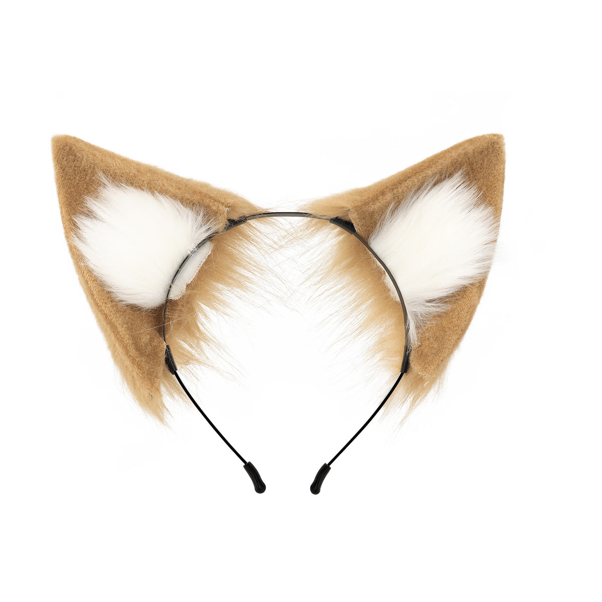 Animal Ears Headband Cosplay Fox Ears Hairband Handmade Plush Anime Convention Animal Ears Fox Ear Accessories