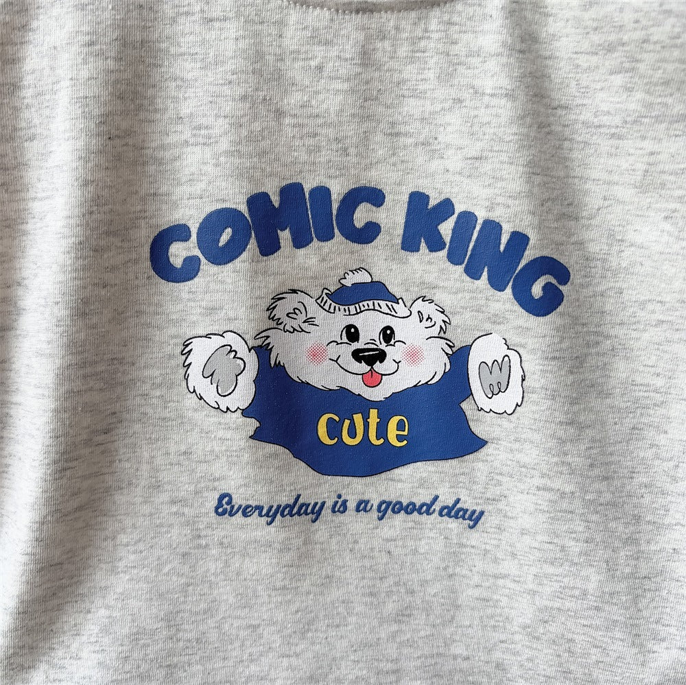 Casual Sleeveless T-Shirt and Shorts Set for Boys