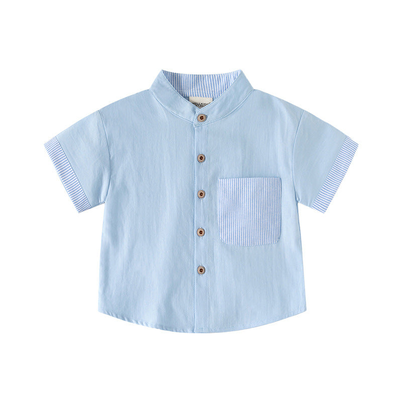 Short Sleeve Collar Shirt for Boys, Kids' Clothing
