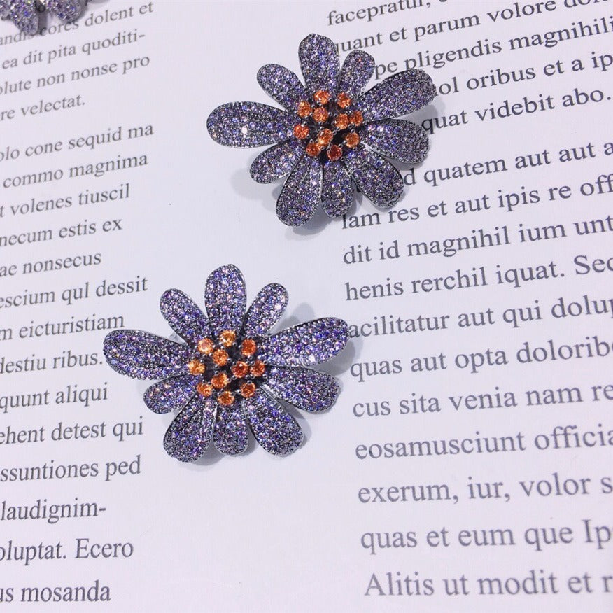 Colorful Flower Earrings Fashion Earrings