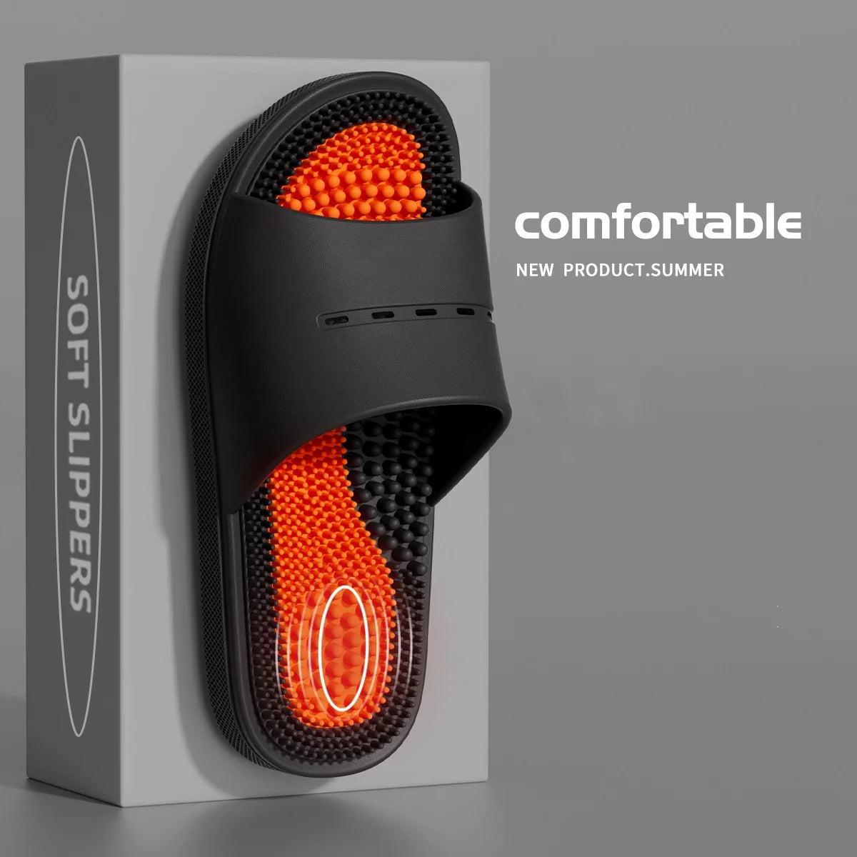 Personalized massage slippers indoor home men's summer bath non-slip slippers