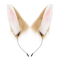Cute Plush Rabbit Ears Hair Accessory for Anime Cosplay Costume, Realistic Animal Ears Headband Hairband