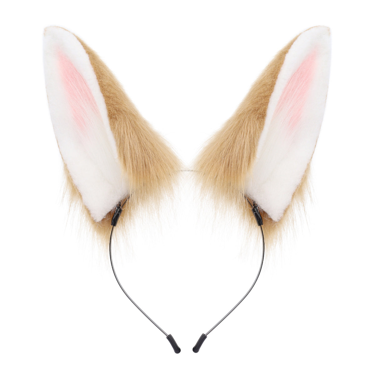 Cute Plush Rabbit Ears Hair Accessory for Anime Cosplay Costume, Realistic Animal Ears Headband Hairband