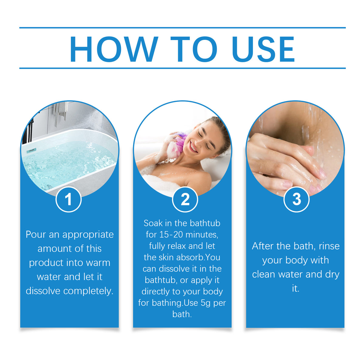 Body Bath Salt, Gentle Clean Horny Bath Moisturize Skin And Rejuvenate Body Bath Salt