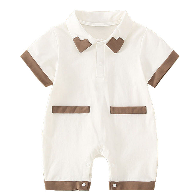 Cute Baby Romper Lightweight Infant One-Piece Clothes Newborn Short Sleeve Bodysuit Kids