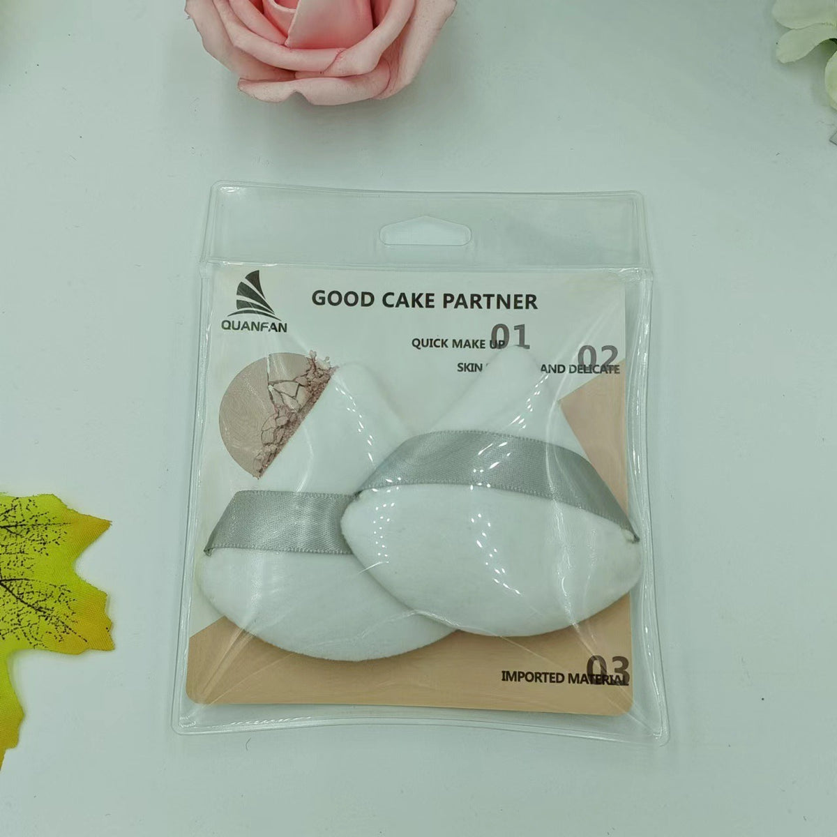 Triangle Dry Powder Puff Fiber Crystal Cotton Delicate On Makeup Beauty Tools Powder Puff