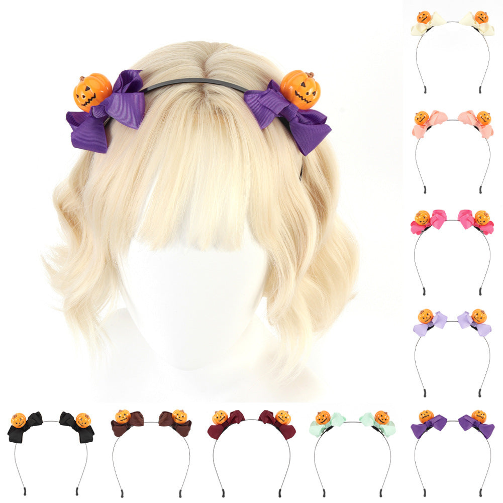 Halloween Pumpkin Headband Original Handmade Christmas Decoration Hair Accessory Cosplay Headband Cute Prop