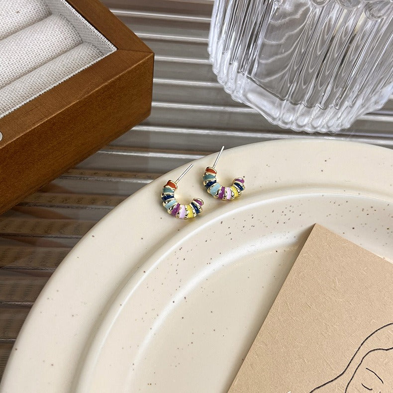 Earrings Enamel Colored Earrings Earrings Earstuds Personalized and Unique Earrings