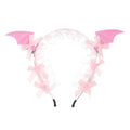 Halloween Bat Lace Headband Dark Gothic Lolita  Hair Accessory Cosplay Live Streaming Headwear Prop
