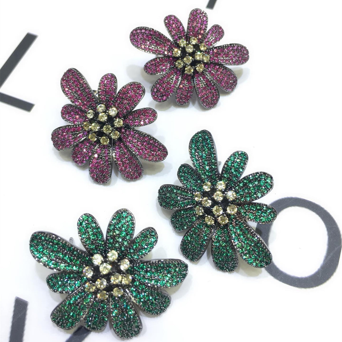 Colorful Flower Earrings Fashion Earrings