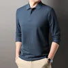 Men's Pure Cotton Long Sleeve  Polo Shirt