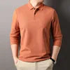 Men's Pure Cotton Long Sleeve  Polo Shirt