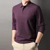 Men's Pure Cotton Long Sleeve  Polo Shirt