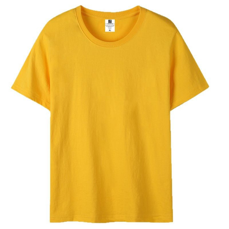 T-Shirt Custom Logo Round Neck Short-Sleeved Work Clothes Pure Cotton Advertising Cultural Shirt Quick-Drying T-Shirt Class Uniform Printing