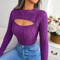 Cut out long sleeve jumper