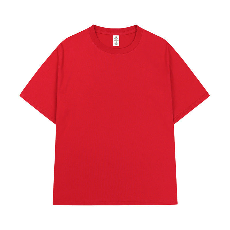 T-Shirt Custom Logo Round Neck Short-Sleeved Work Clothes Pure Cotton Advertising Cultural Shirt Quick-Drying T-Shirt Class Uniform Printing