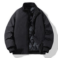 Casual Clothing for Men, Flight-Style Warm Clothing, Men's Hong Kong-Style Trench Coat, Youth Trendy Brand, 2025 Winter Fleece-Lined Thick Short Cotton Jacket