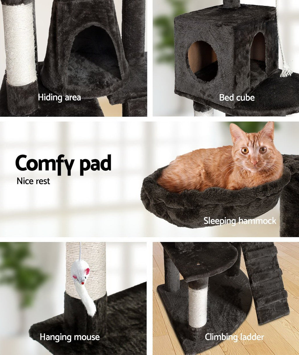 i.Pet Cat Tree 193cm Tower Scratching Post Scratcher Condo House Trees