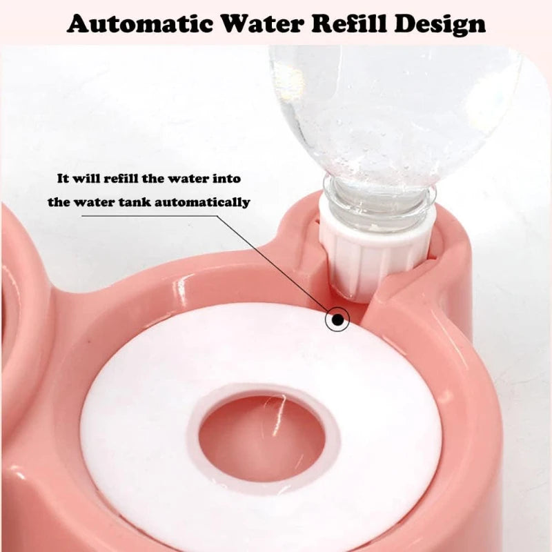 Pet Water Dispenser for Cats and Dogs  Automatic Water Storage Pet Food Bowl Food Container with Waterer Pet Supplies