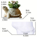 New Beach turtle succulent plant flowerpot resin silicone mold cute turtle shape storage box candle cup gypsum mould craft molds