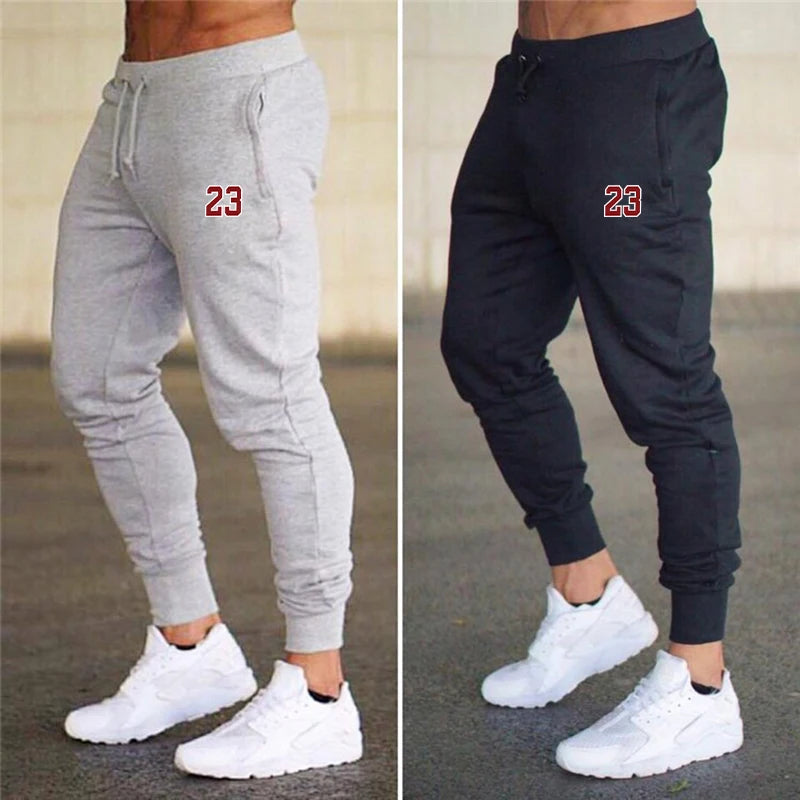 23 Creativity Printed Men Jogging Pants Mens Fitness Joggers Running Pants Man Training Sport Trousers Sportswear Sweatpants