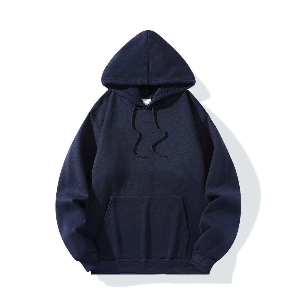 Men's Hoodies Pullover Spring Autumn Warm Casual Hoodie Sweatshirts Solid Color Hoodies Sweatshirt For Male