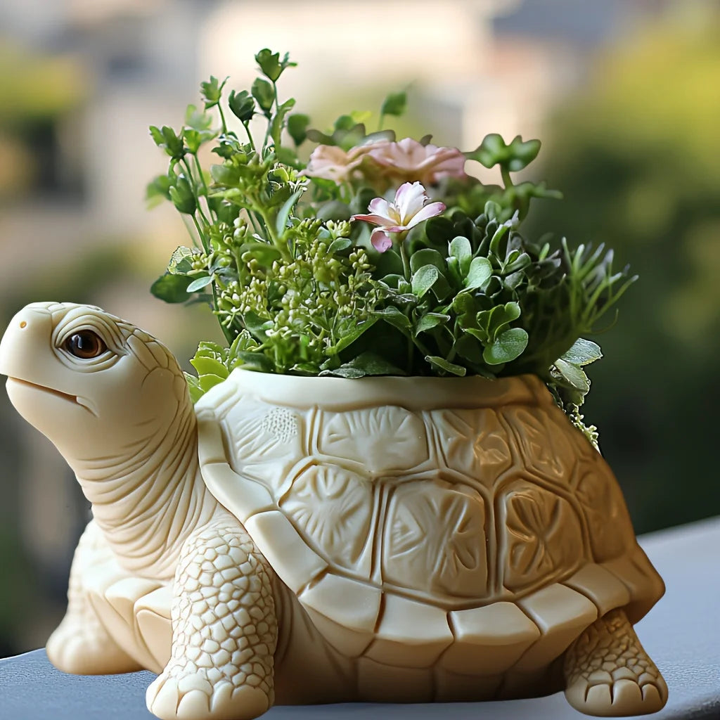 New Beach turtle succulent plant flowerpot resin silicone mold cute turtle shape storage box candle cup gypsum mould craft molds