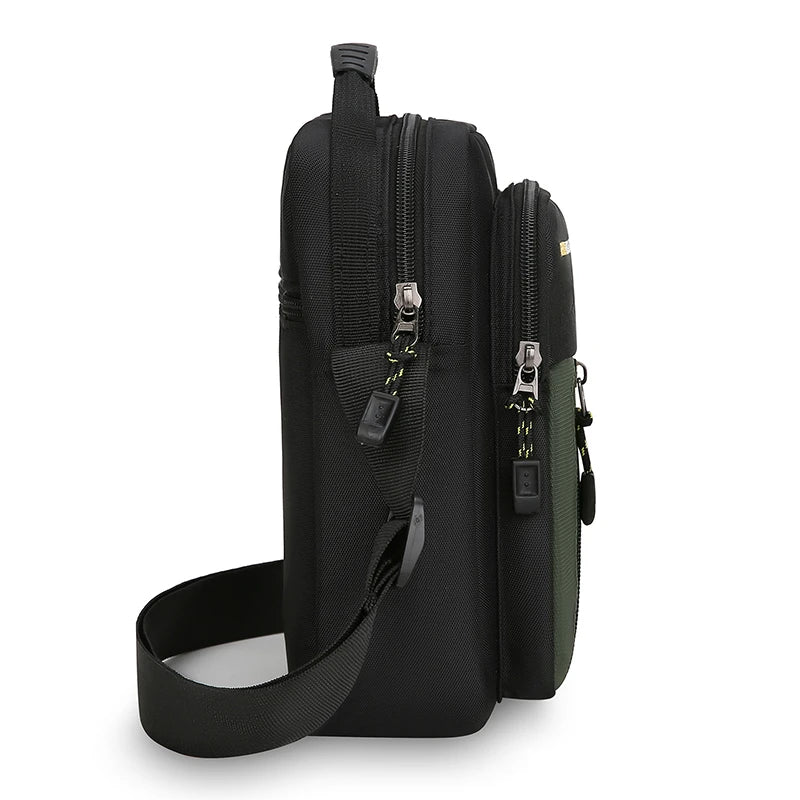 Men Crossbody Bag Single Shoulder Bags Big Capacity Storage Bag Fashion Multi-Pockets