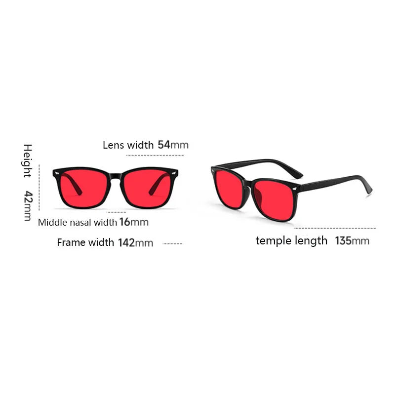 Anti Blue Light Glasses with Red Tinted Lenses Better Sleep Red Lens Filter Glasses Men Women Orange Yellow Lenses Glasses