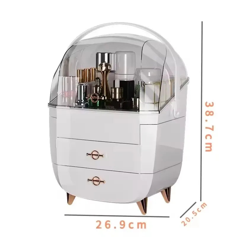 Cosmetics Storage Box Large Makeup Organizer Drawers Waterproof Dustproof Jewelry Organizer Home Skincare Display Cases