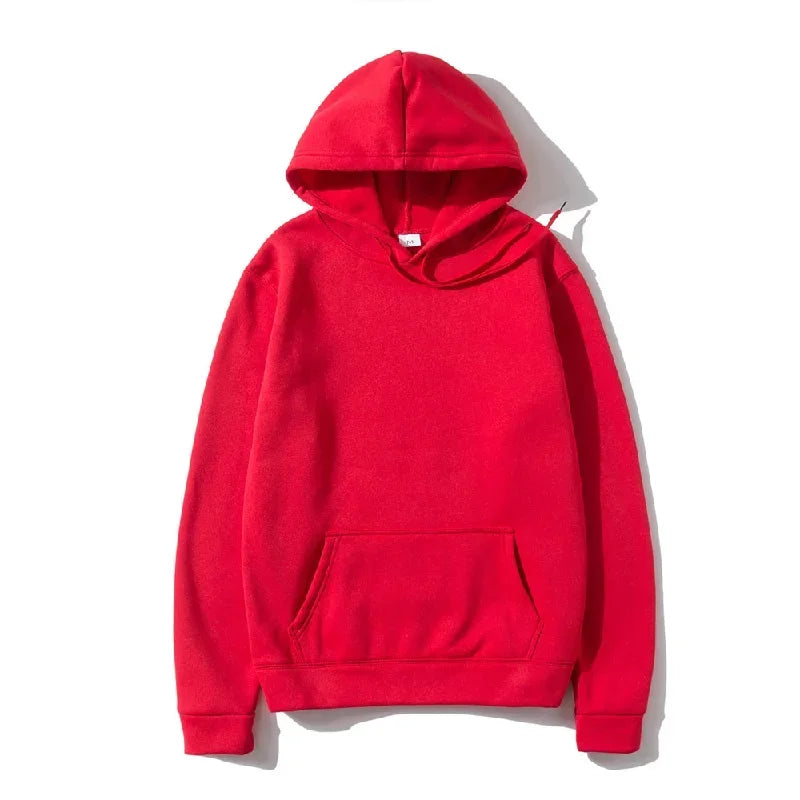 Men's Hoodies Pullover Spring Autumn Casual Hoodie Sweatshirts Solid Color Hoodies Oversize Black Sweatshirt For Male