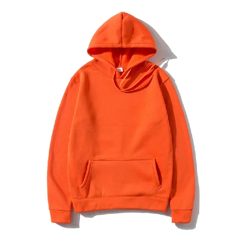 Men's Hoodies Pullover Spring Autumn Casual Hoodie Sweatshirts Solid Color Hoodies Oversize Black Sweatshirt For Male