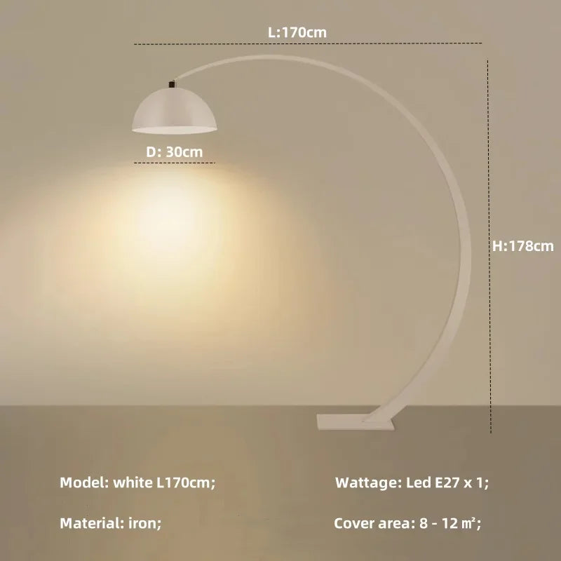 Modern Minimalism Led Floor Lamp For Iron Living Room SofaSide Home Decoration Lamps E27 Lighting Bedroom Ambiance Fishing Light