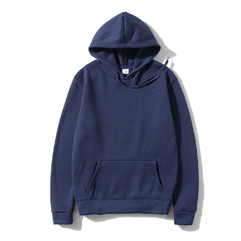 Men's Hoodies Pullover Spring Autumn Casual Hoodie Sweatshirts Solid Color Hoodies Oversize Black Sweatshirt For Male