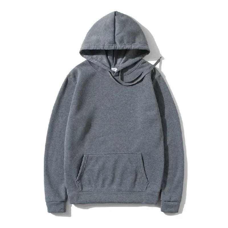 Men's Hoodies Pullover Spring Autumn Casual Hoodie Sweatshirts Solid Color Hoodies Oversize Black Sweatshirt For Male