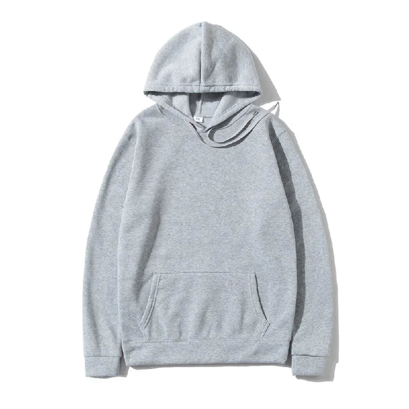 Men's Hoodies Pullover Spring Autumn Casual Hoodie Sweatshirts Solid Color Hoodies Oversize Black Sweatshirt For Male