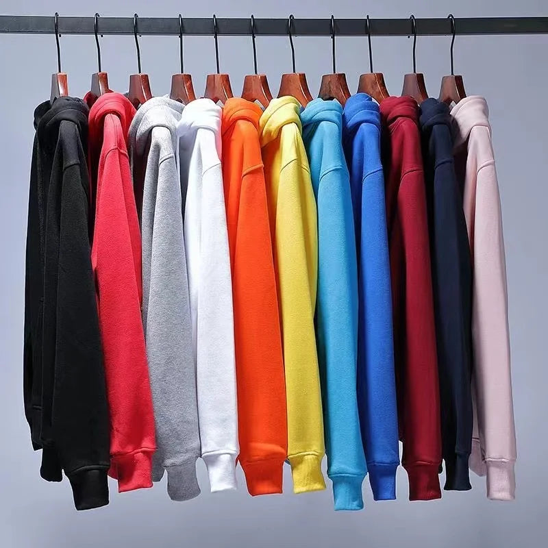 Men's Hoodies Pullover Spring Autumn Casual Hoodie Sweatshirts Solid Color Hoodies Oversize Black Sweatshirt For Male