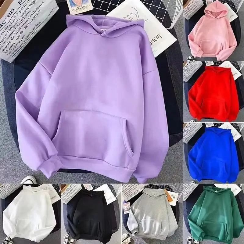 Men's Hoodies Pullover Spring Autumn Casual Hoodie Sweatshirts Solid Color Hoodies Oversize Black Sweatshirt For Male