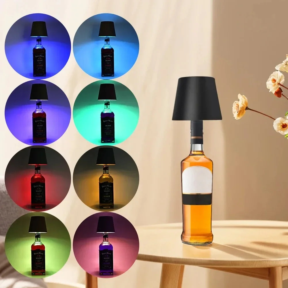 Touch Control Wireless Wine Bottle Light, LED Table Lamp for Bar, Restaurant, Festival Party Decoration & Outdoor Use