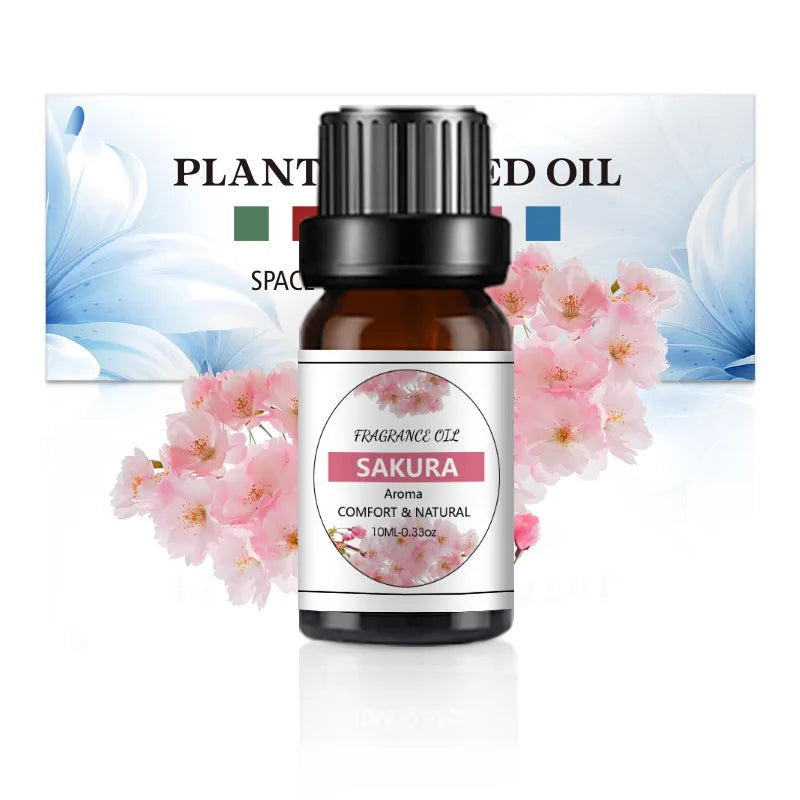 10ml Essential Oil Organic Plant 33 FLAVOR DIY Aromatherapy Plaster Candle Soap Making Aroma Fragrance Oil for Diffuser Sleep