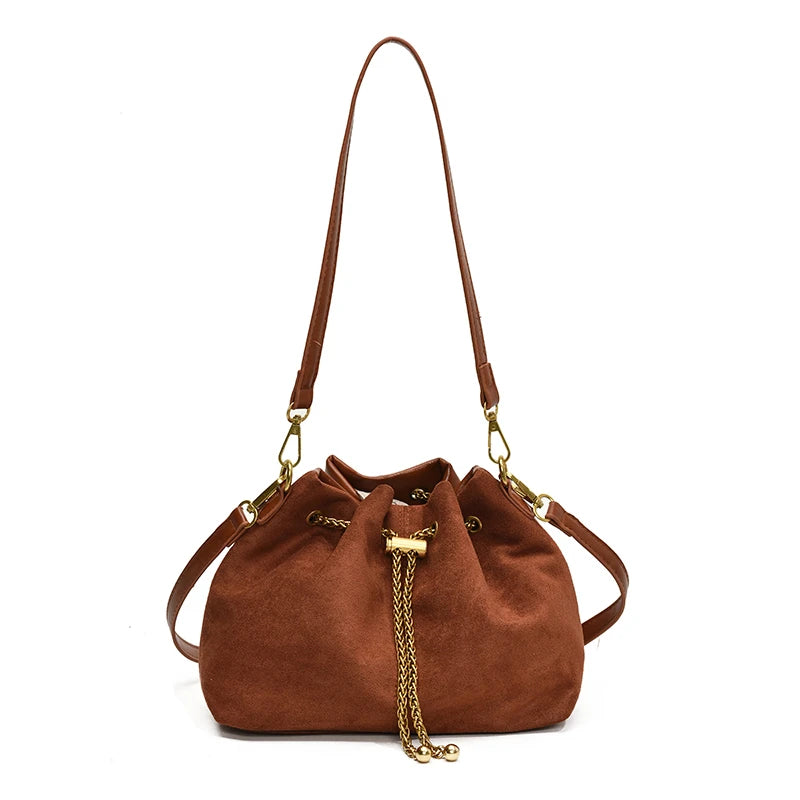 Womens Soft Crossbody Bags Faux Suede