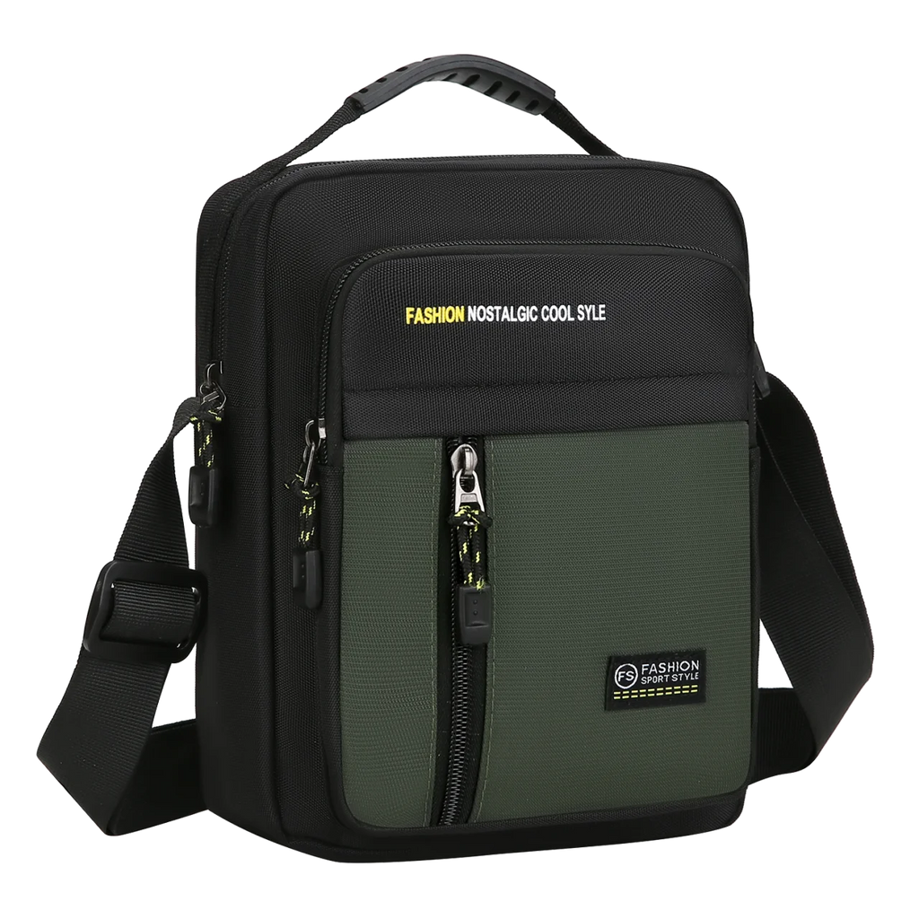 Men Crossbody Bag Single Shoulder Bags Big Capacity Storage Bag Fashion Multi-Pockets