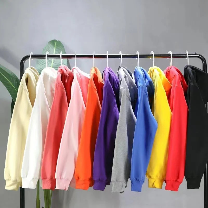 Men's Hoodies Pullover Spring Autumn Casual Hoodie Sweatshirts Solid Color Hoodies Oversize Black Sweatshirt For Male