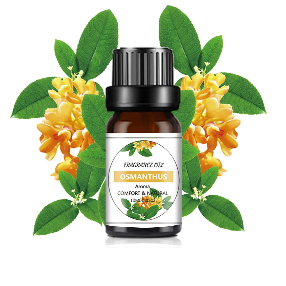 10ml Essential Oil Organic Plant 33 FLAVOR DIY Aromatherapy Plaster Candle Soap Making Aroma Fragrance Oil for Diffuser Sleep