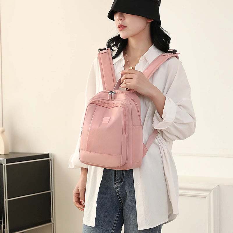 Fashion Casual Female Small Daypack Backpack High Quality Fabric Women Travel Backpack Pretty Style Girls Shopping Backpack Sac